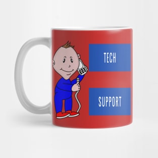 Tech Support Parody Kid Answering Technical Questions Mug